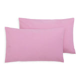Habitat pink polycotton pillowcases pair, size 50x75cm, UK version