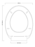 Showerdrape White Seville Soft Close Toilet Seat (British brand)