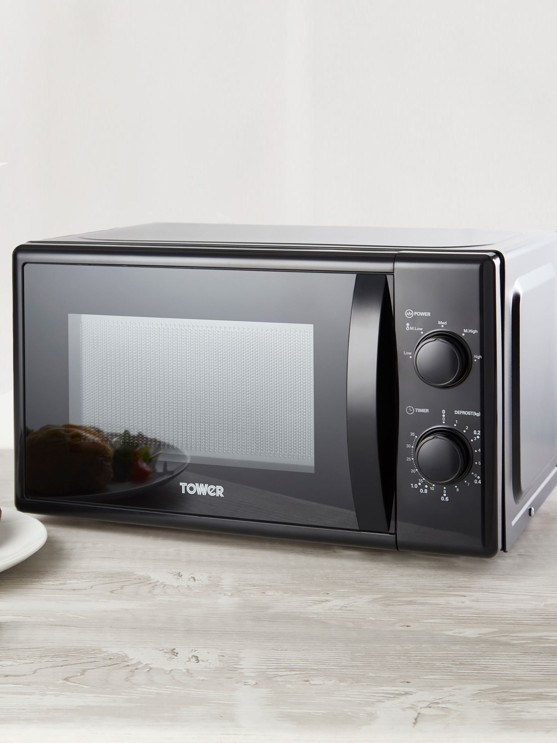 Tower Black 20L 700W Microwave