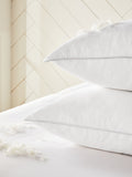 Duck feather and down firm pillows 2 pack, imported from the UK