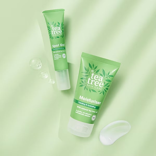 Tea Tree Facial Moisturiser 50ml with Peppermint (British brand)
