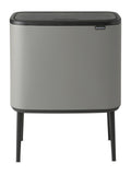 Brabantia Mineral Concrete Grey Bo 11 Plus 23L Touch Bin