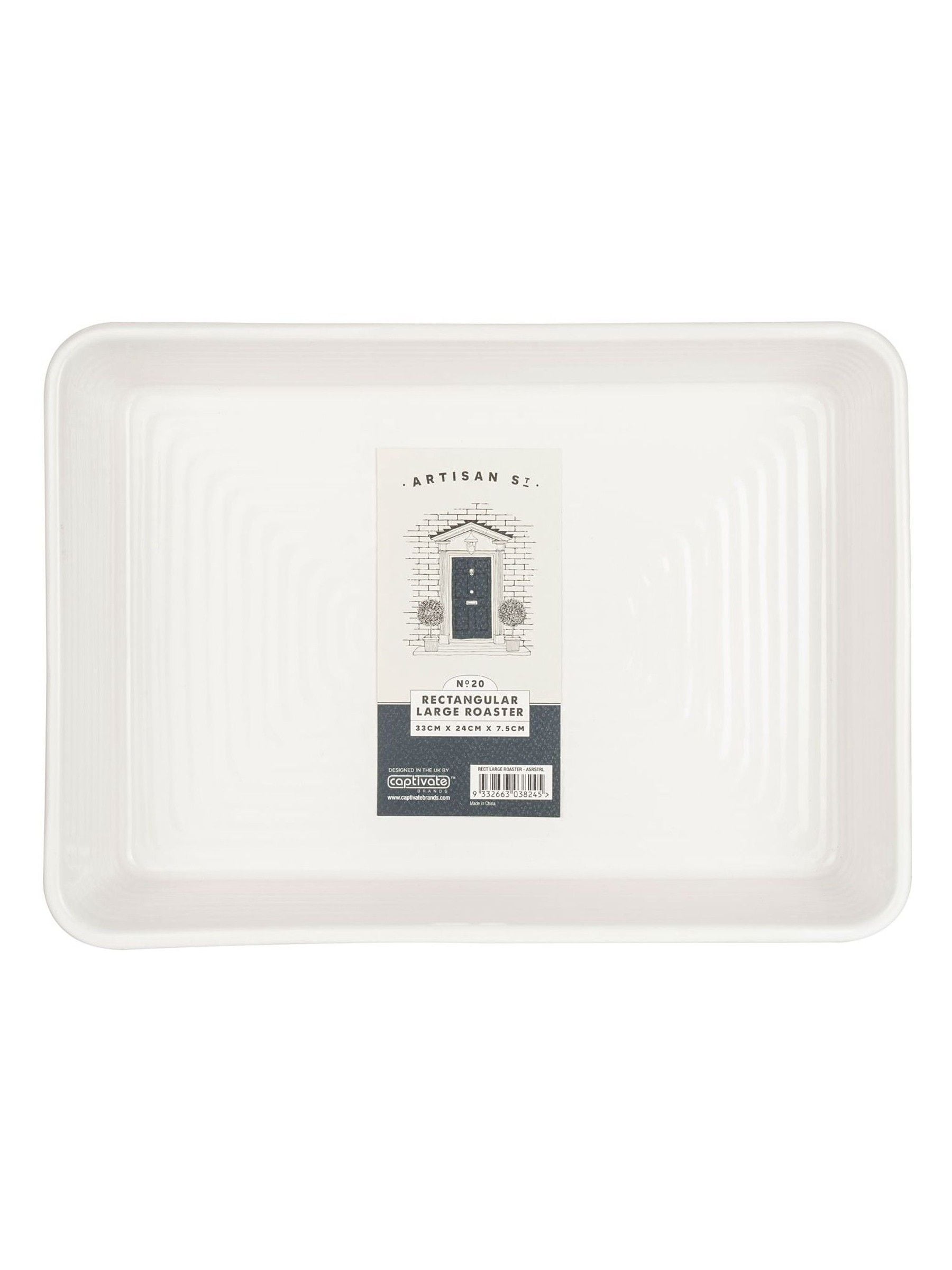 Artisan Street White Large Ceramic Roaster - British product