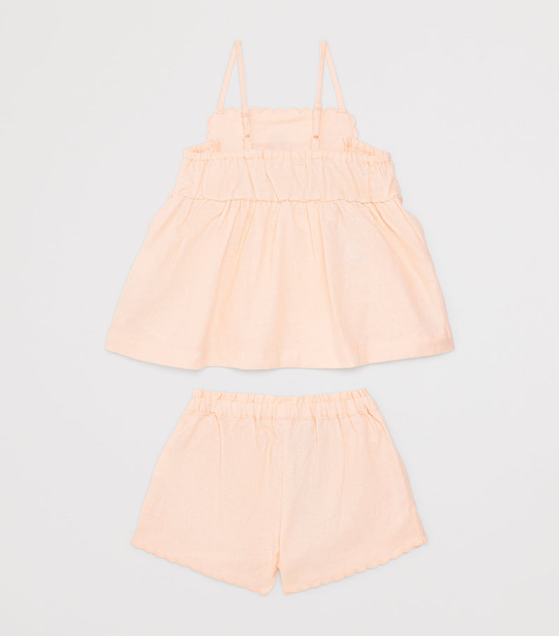 Gingersnaps Linen-Blend Hinata Dress and Shorts Set (6-36 Months)