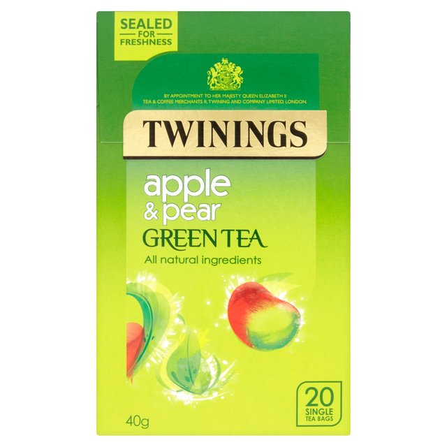 Twinings Apple & Pear Green Tea   20 per pack GOODS M&S   