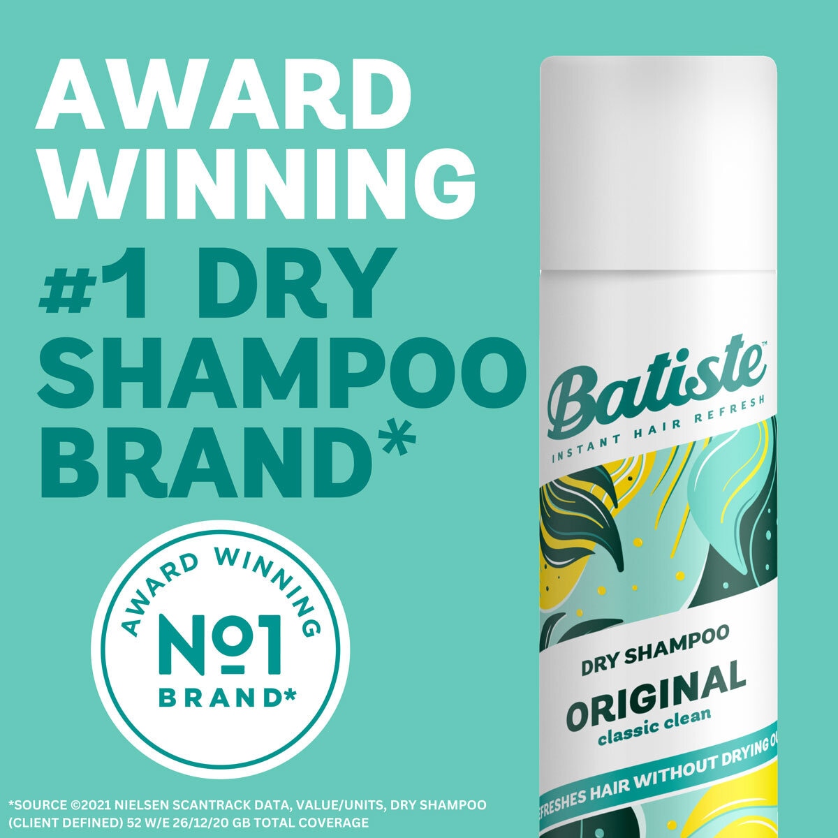 Batiste original dry shampoo 6 x 350ml - British product