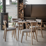 Gallery Hatfield dining table round oak veneer, UK version