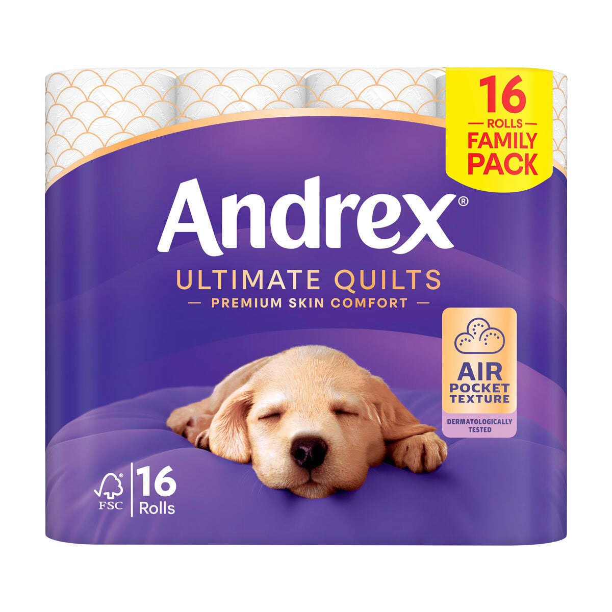 Andrex Ultimate Quilts 3 Ply Toilet Tissue 3 x 16 x 24 Units - British product