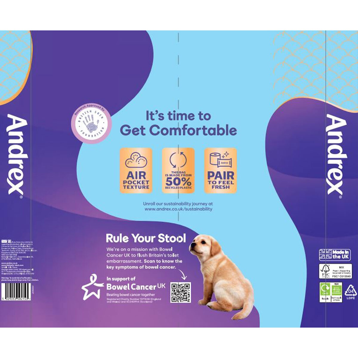 Andrex Ultimate Quilts 3 Ply Toilet Tissue 3 x 16 x 24 Units - British product