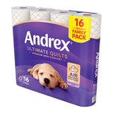 Andrex Ultimate Quilts 3 Ply Toilet Tissue 3 x 16 x 24 Units - British product