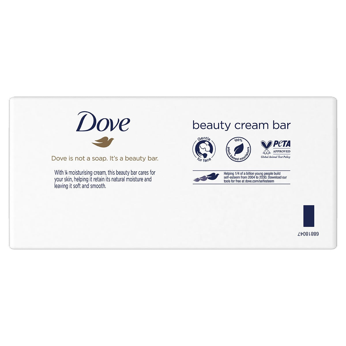 Dove Original Beauty Bar Soap with ¼ moisturising cream 18 x 90g - British product