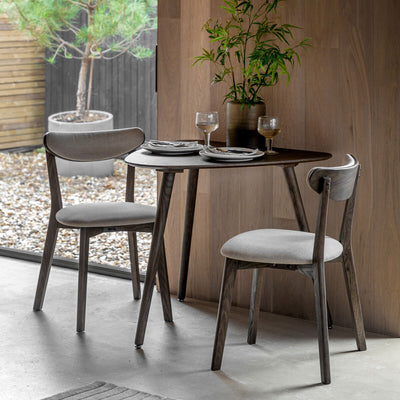 Gallery Hatfield Smoked Small Dining Table