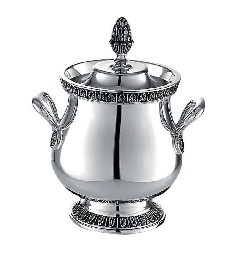Christofle Silver-Plated Malmaison Covered Sugar Bowl