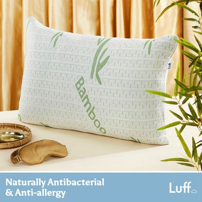 Luff Sleep Bamboo Forest Hollowfibre Medium Soft Pillow