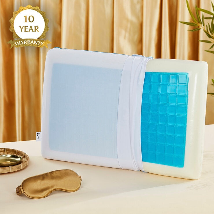 Luff Mayfair cooling gel memory foam pillow, UK version