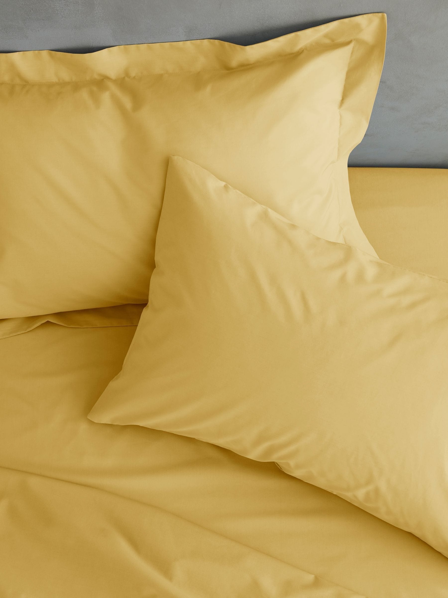 Catherine Lansfield yellow percale fitted sheet - British product