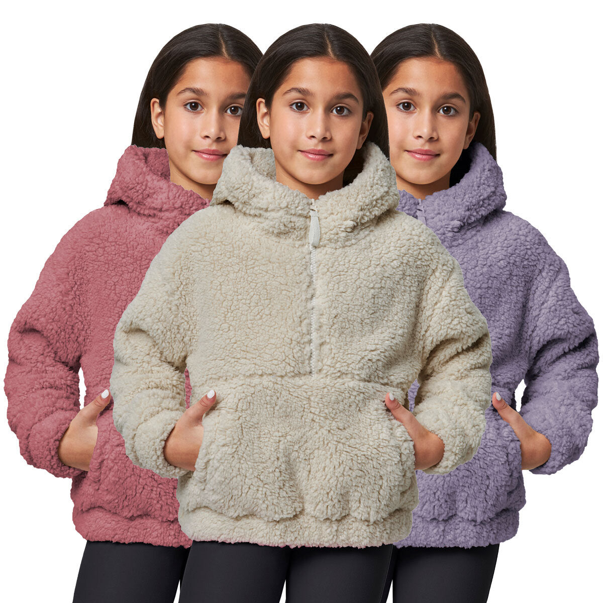 Mondetta youth 1/2 zip pullover hoodie, imported from the UK