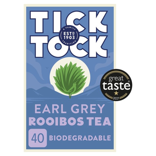 Tick Tock Rooibos Earl Grey Tea Bags   40 per pack GOODS M&S   