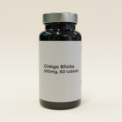 Holland & Barrett Ginkgo Biloba Tablets 500mg Herbal Supplement 60 Count