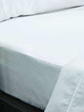 Bianca White Luxury 800 thread count cotton sateen fitted sheet - British product