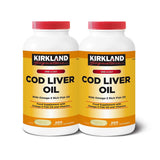 Kirkland cod liver oil omega-3 supplement 2x200 count, UK version