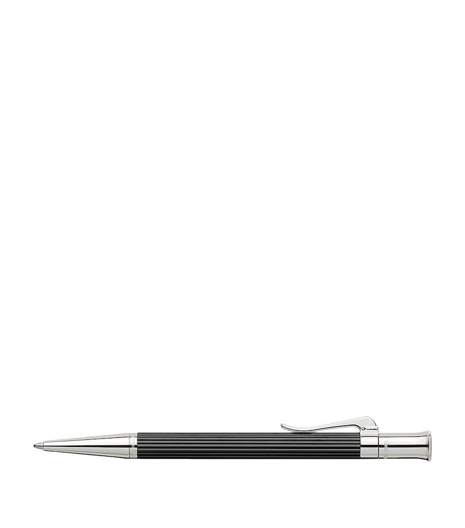 Graf von Faber-Castell ballpoint pen with wood and platinum-plated finish, UK version