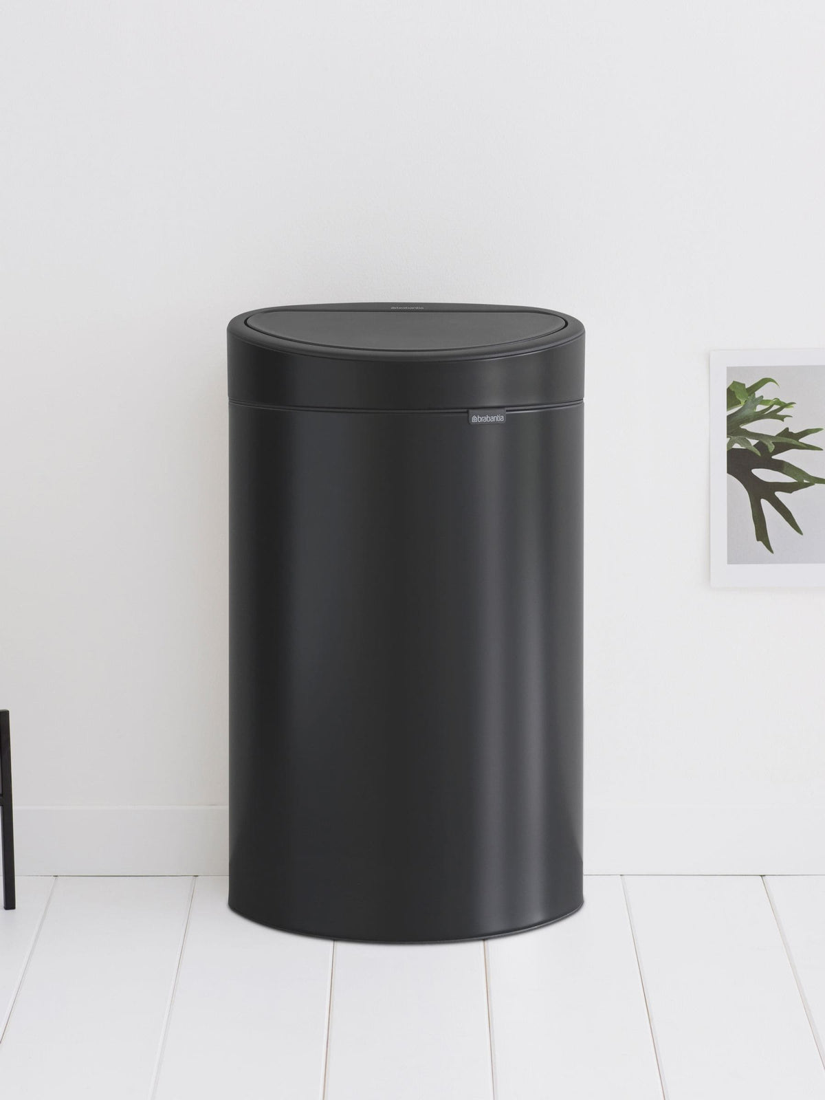 Brabantia Matt Black Touch Bin 40L - British product