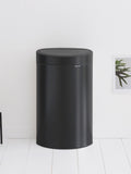 Brabantia Matt Black Touch Bin 40L - British product