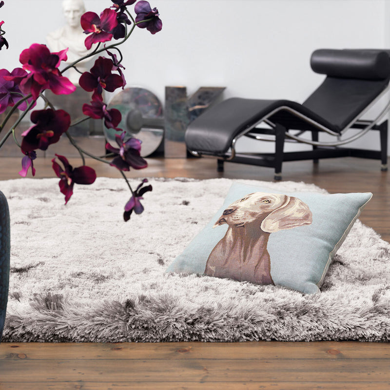 Asiatic Plush Silver Rug, imported from the UK