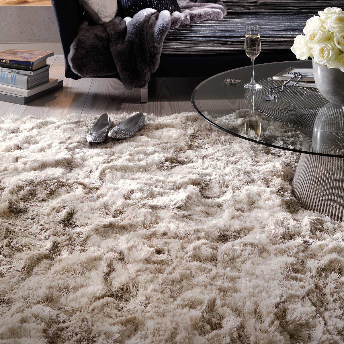 Asiatic Plush Sand rug, imported from the UK
