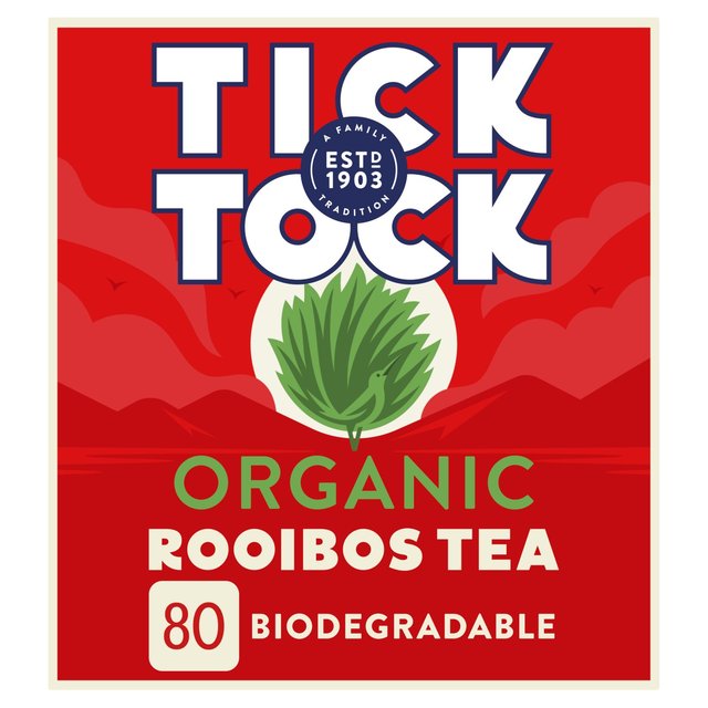 Tick Tock Organic Rooibos Tea Bags   80 per pack GOODS M&S   