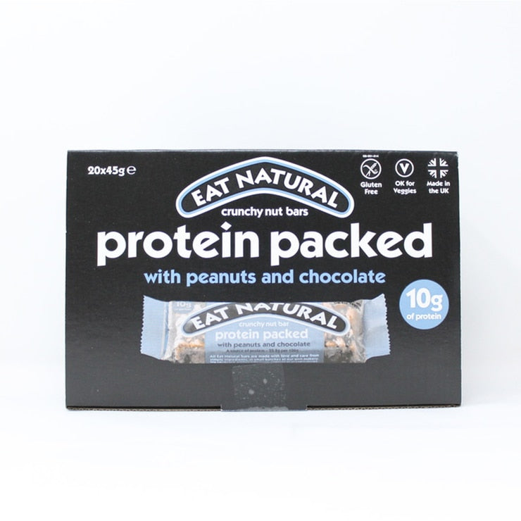 Eat Natural protein peanut chocolate bars 20 x 45g - British product