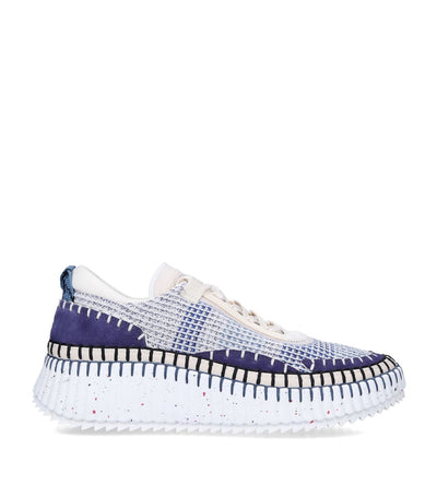 Lightweight Breathable Mesh Sneakers with Rubber Sole and Contrast Topstitching