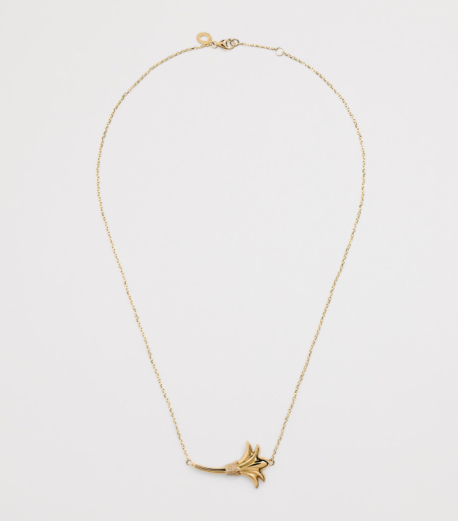 L'ATELIER NAWBAR Yellow Gold and Diamond Psychedeliah Necklace
