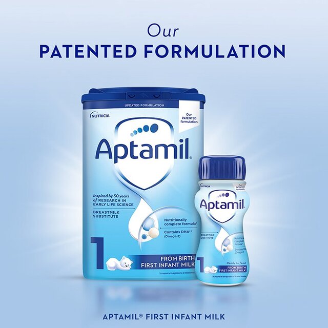 Aptamil 1 First Infant Baby Milk Formula Powder from Birth Big Pack   1200g - McGrocer