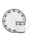Dolce&Gabbana DG Logo porcelain coffee cup and saucer set - British product