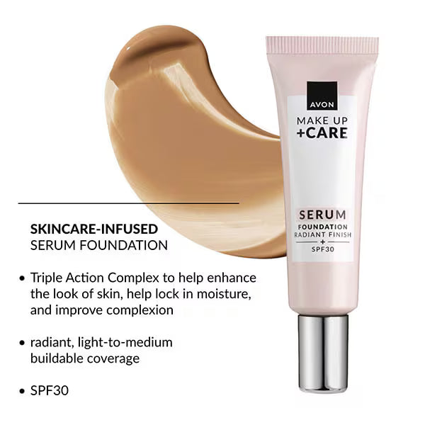 Avon Skin Perfecting Serum Foundation Honey Beige - British product