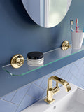 CROYDEX Grosvenor Gold Glass Shelf