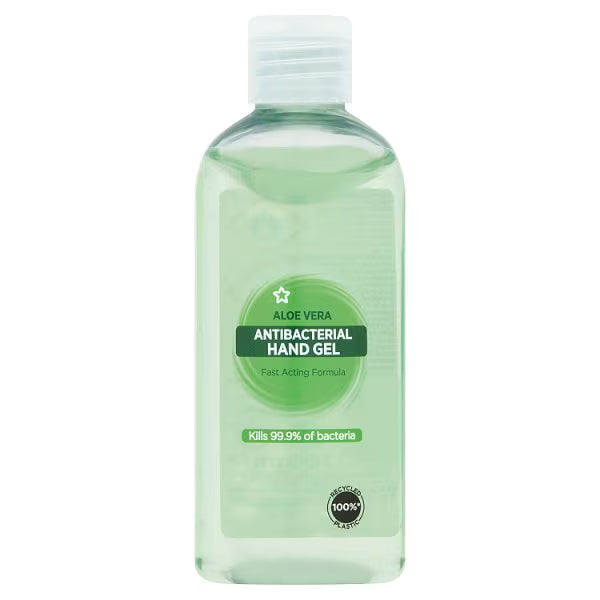 Superdrug Aloe Vera Antibacterial Hand Sanitizer Gel 100ml (British brand)