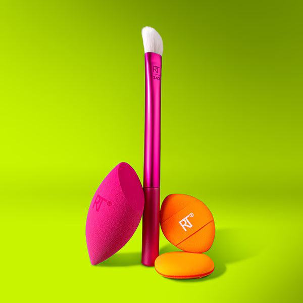 Real Techniques Concealer brush sponge set Vivid Escape, imported from the UK