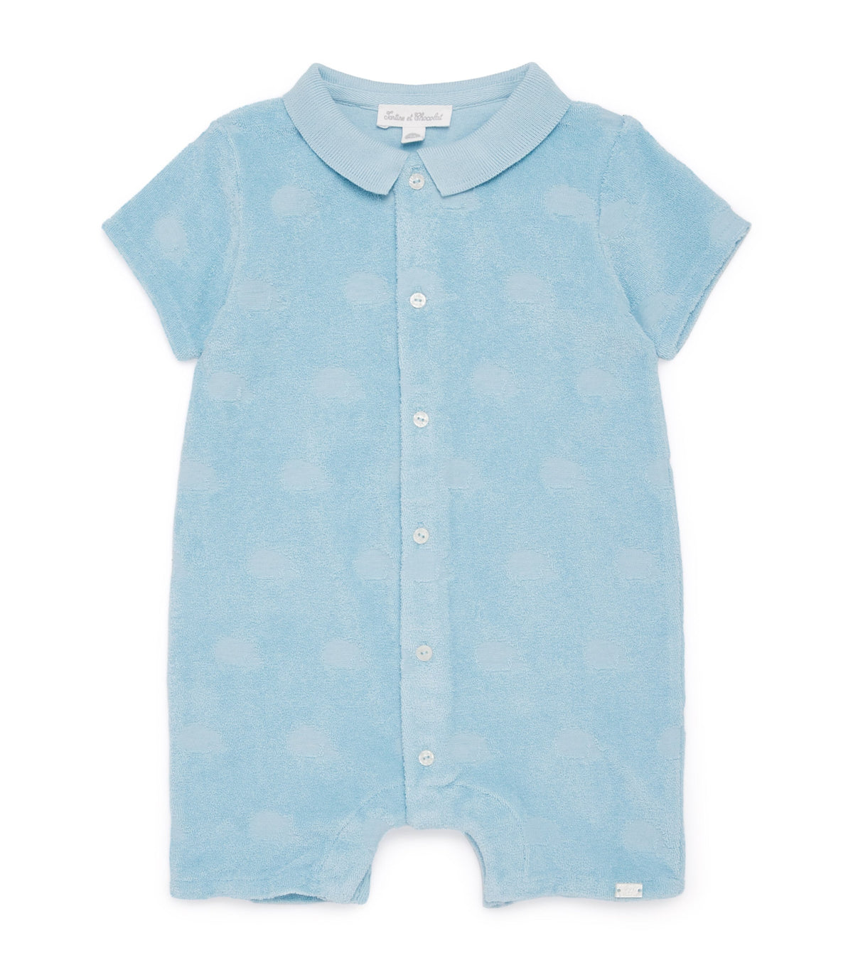 Tartine et Chocolat towelling jacquard playsuit for 1-18 months (British brand)