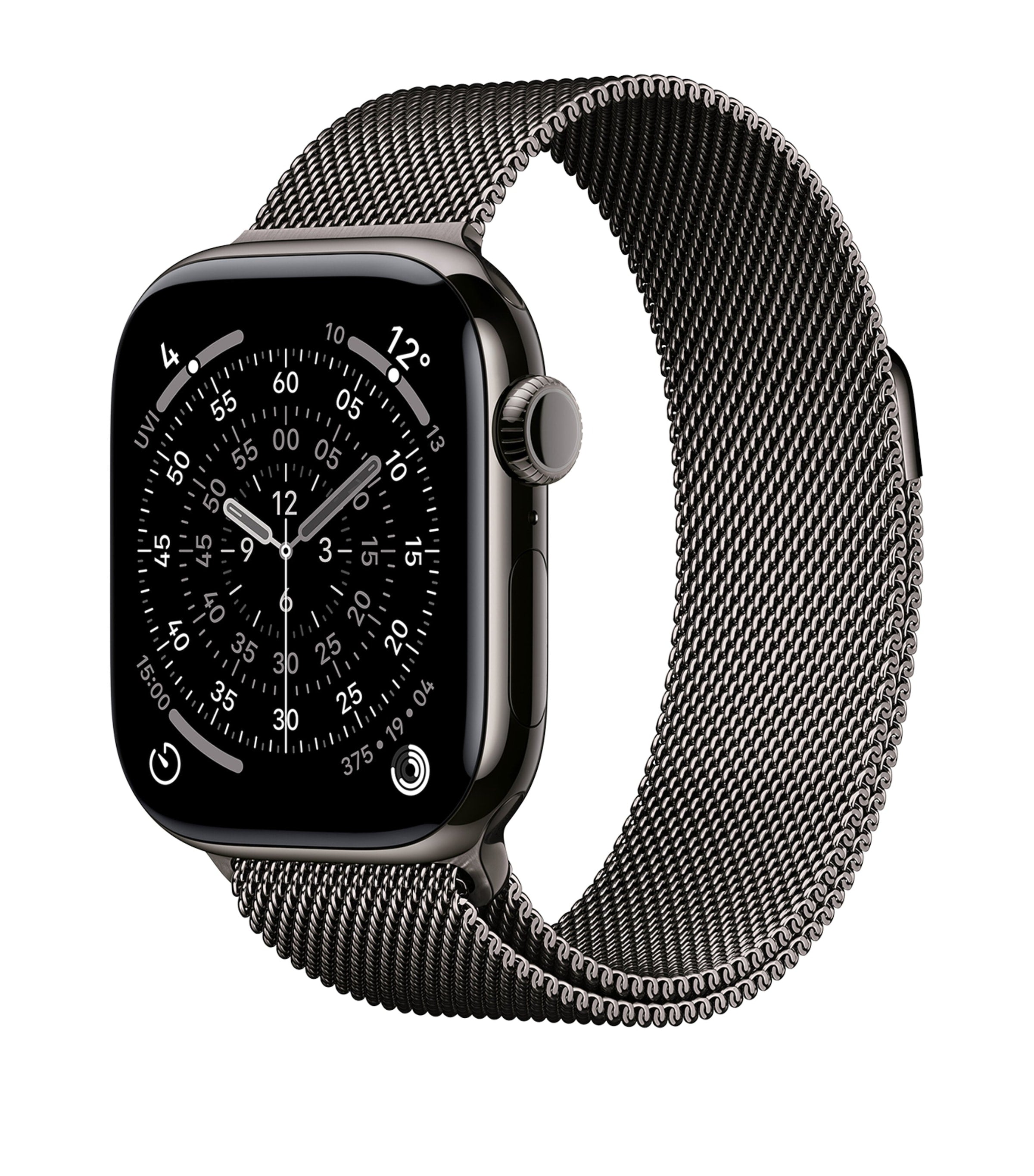 Apple Apple Watch Series 11- Titanium with Slate Milanese Loop, 42mm, Medium/Large