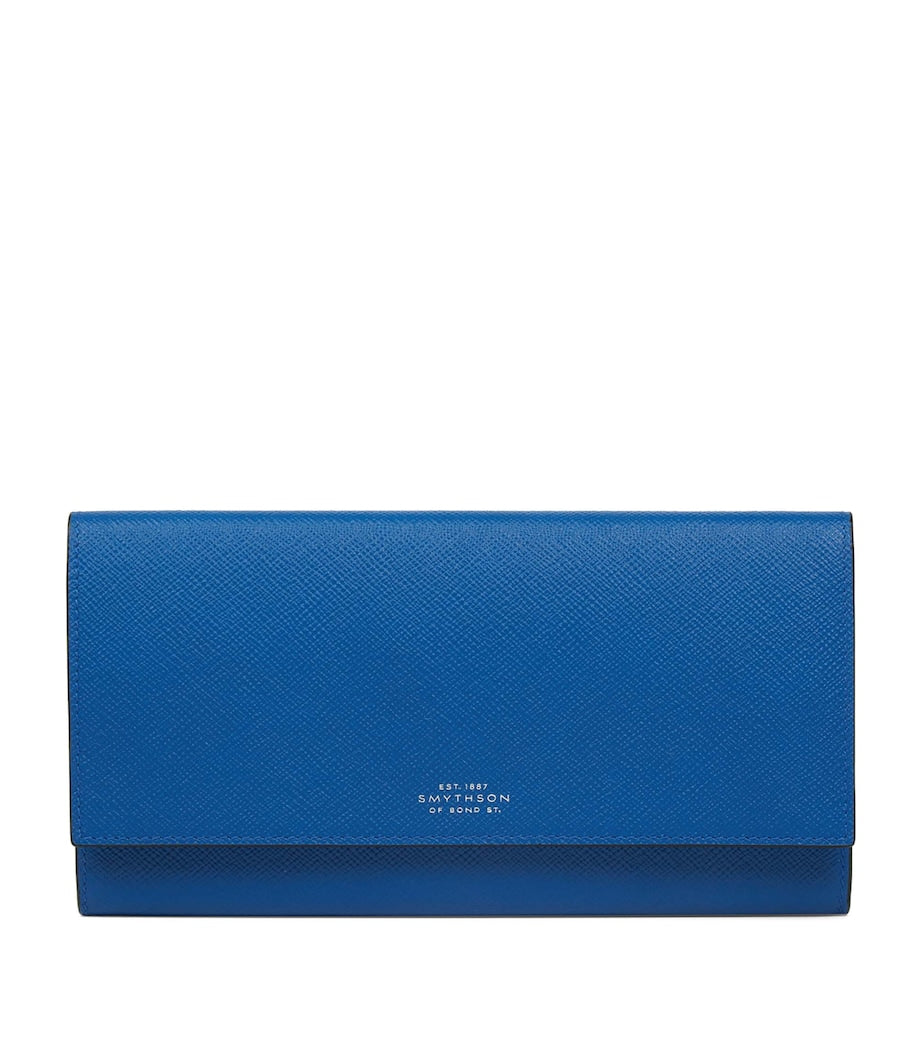 Smythson Panama Leather Marshall Travel Wallet (British brand)