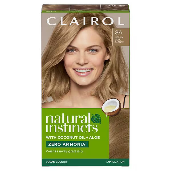 Clairol Semi-Permanent Hair Dye Dark Ash Blonde set - British product
