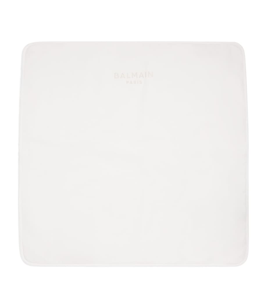 Balmain cotton monogram baby blanket - British product