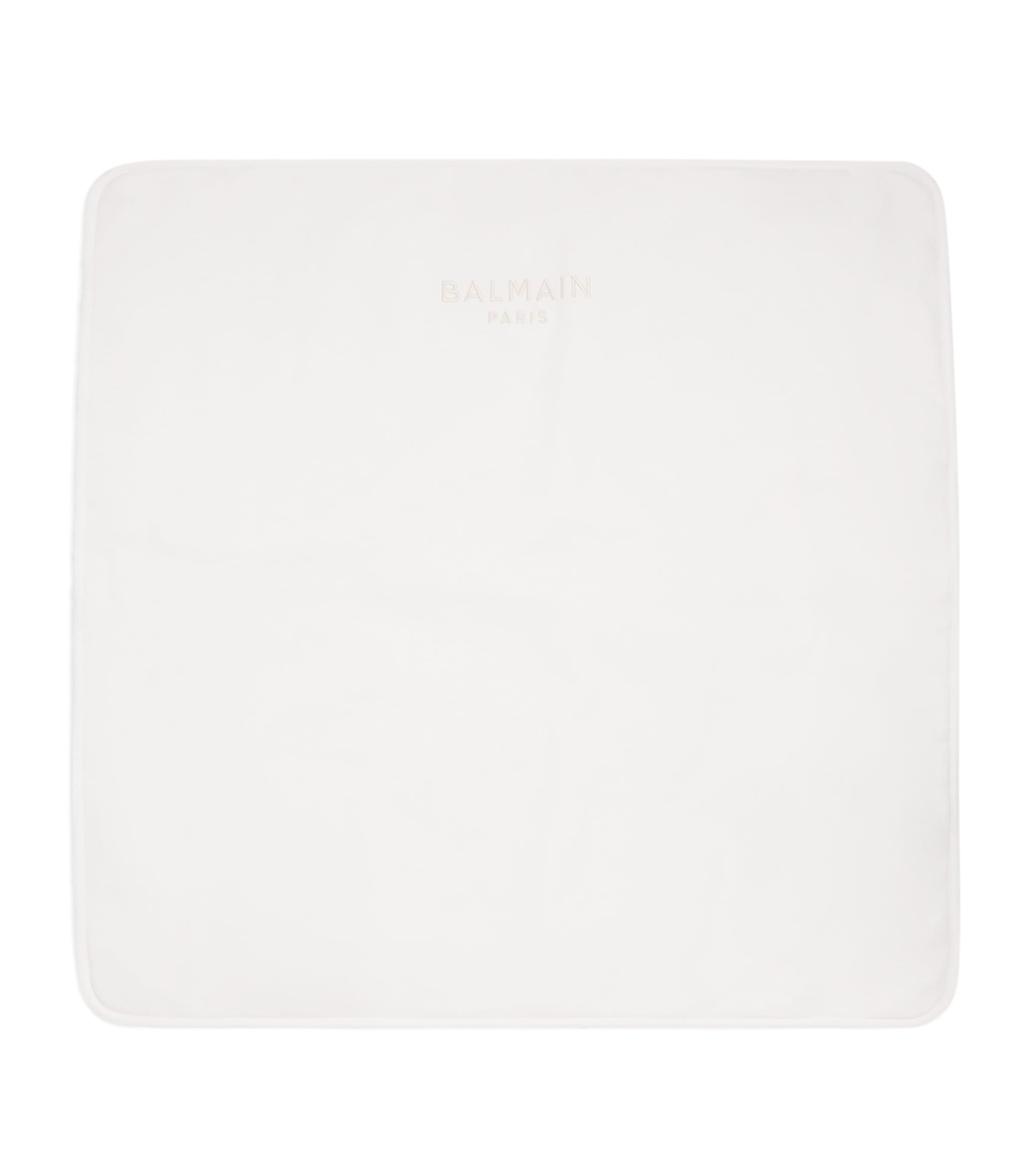 Balmain cotton monogram baby blanket - British product