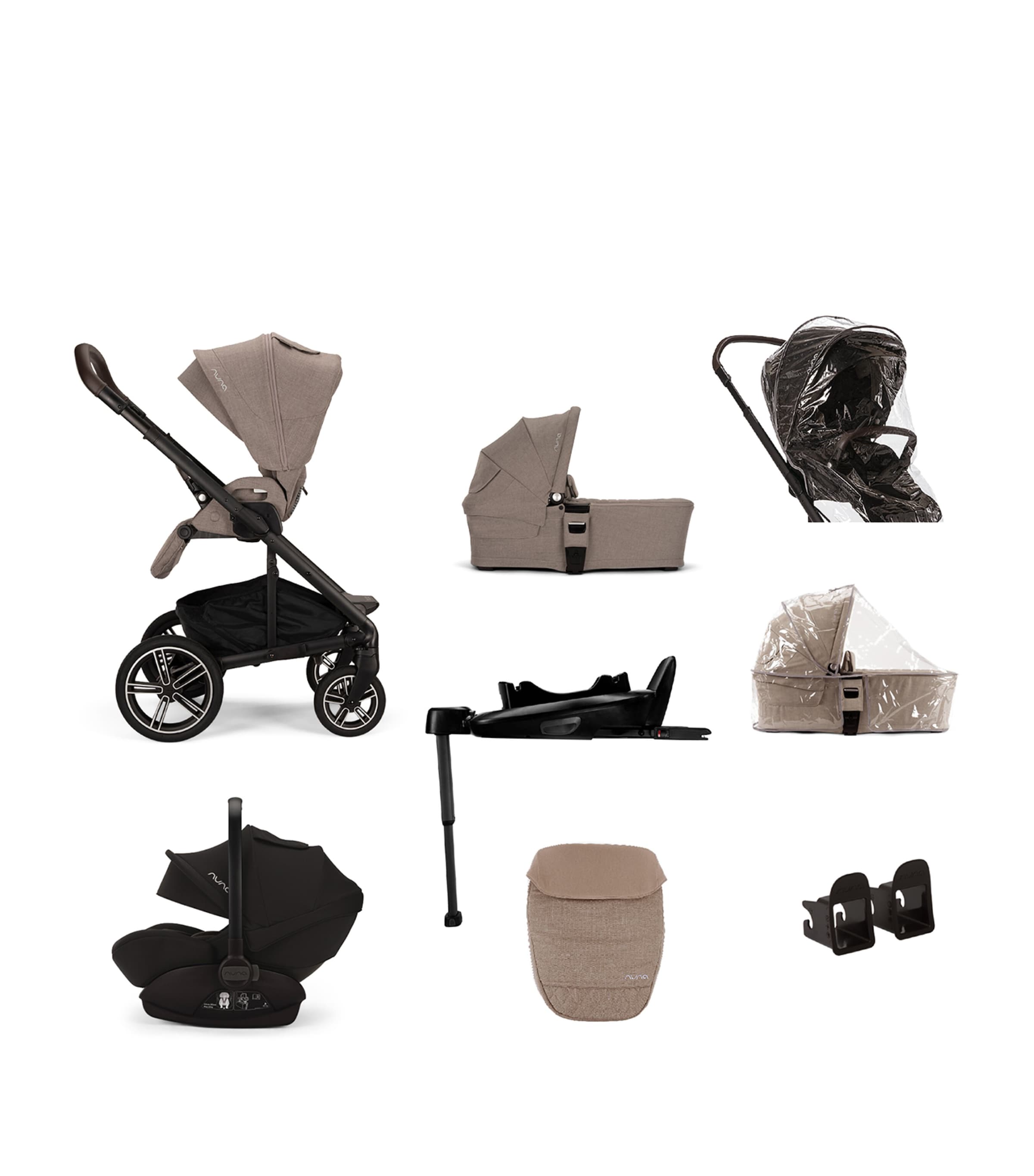 Nuna MIXX stroller and ARRA car seat bundle, imported from the UK