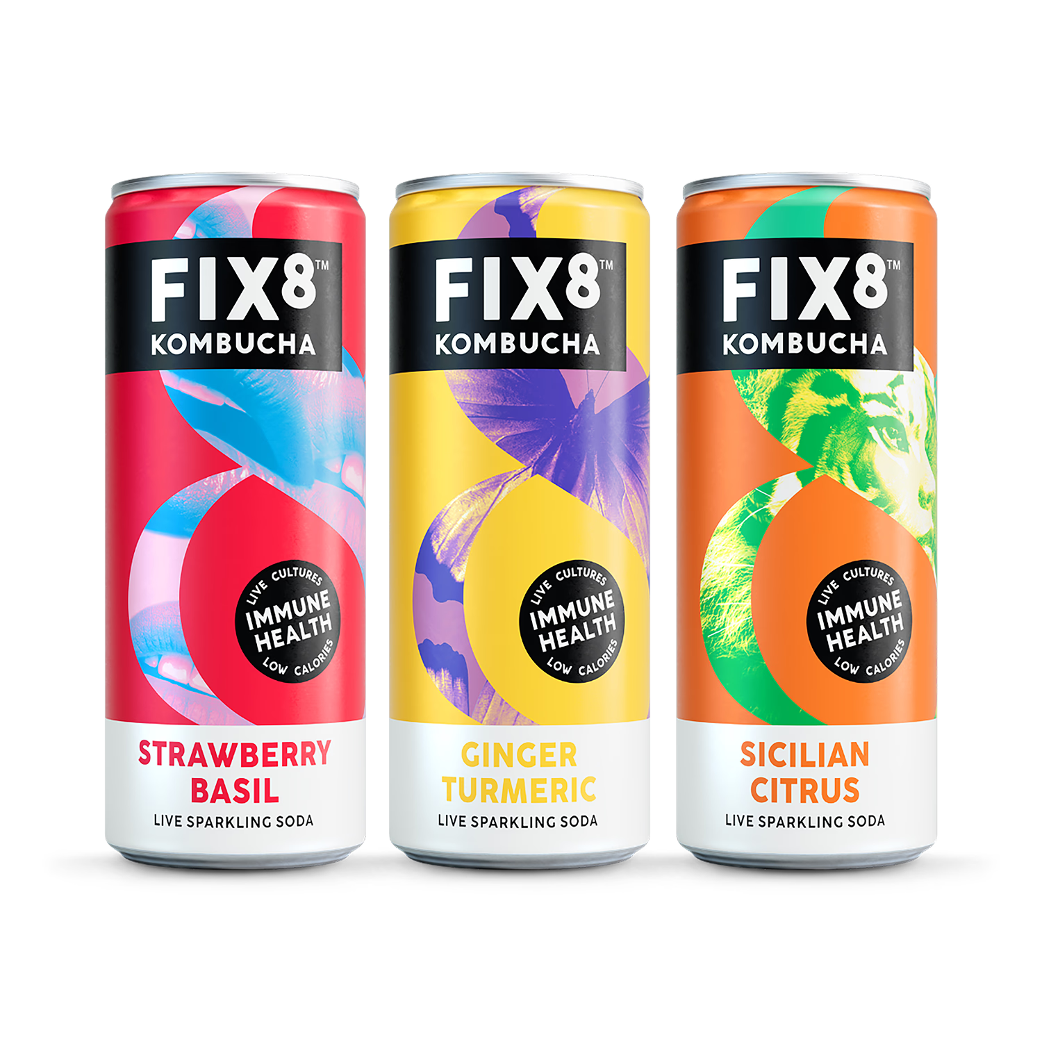 Fix8 Strawberry Basil Kombucha 250ml