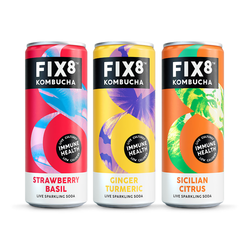 Fix8 Strawberry Basil Kombucha 250ml