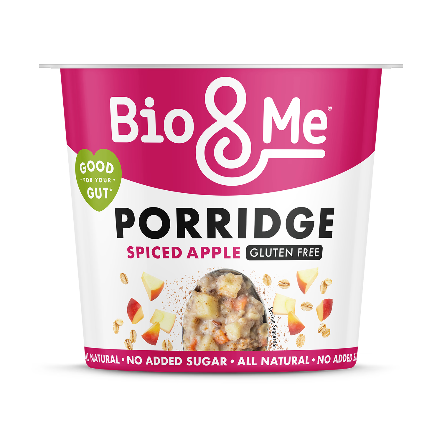 Bio&Me Spiced Apple Gut-Loving (Gluten Free) Porridge Pot 58g